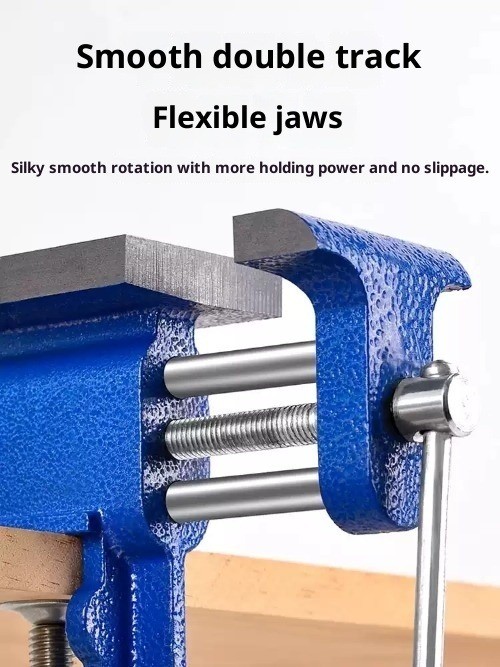 Bench Vise Small Bench Vise with Flat Surface Anvil Large Work Surface