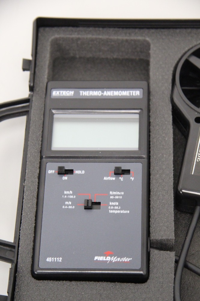 Extech Instruments Model 451112 FieldMaster Thermo-Anemometer With Vane Probe