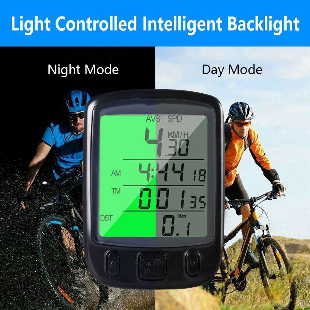 Waterproof Wired LCD Digital Cycle Bike Computer Bicycle Speedometer Odometer