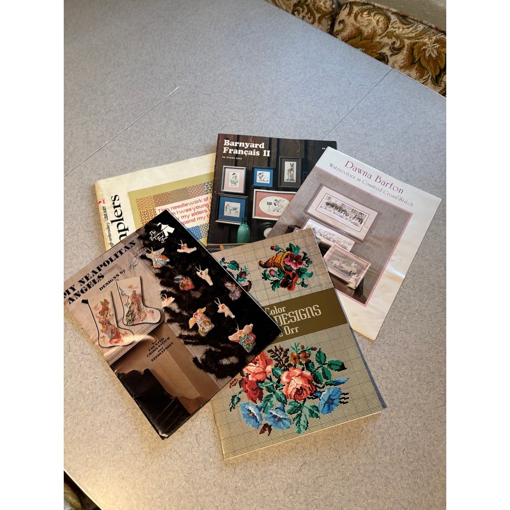 Needlework, needlepoint, cross stitch Pattern booklet bundle