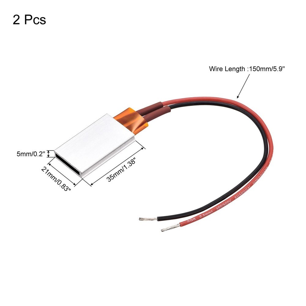 2pcs Heating Element 12V 7W-50W 200C Consistent Temperature Ceramic