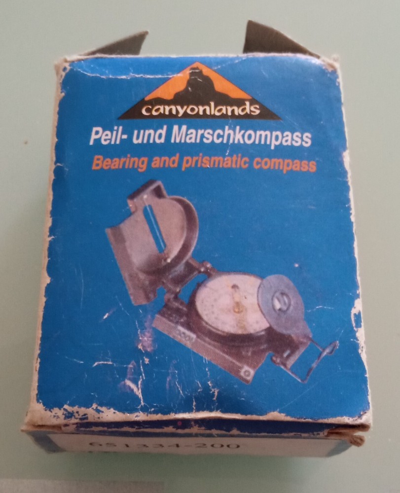 Bearing And Prismatic Compass With Instrucion