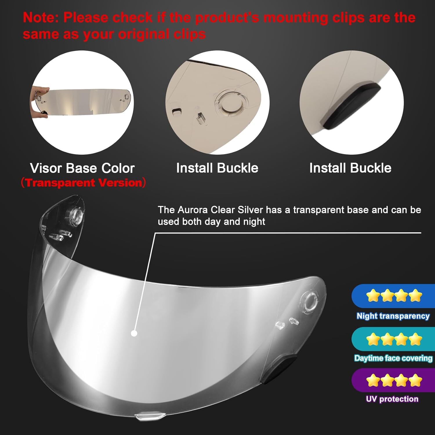 Qualifier Helmet Visor Face Shield for Bell Qualifier/Star/Vortex/RS-1/Revolver