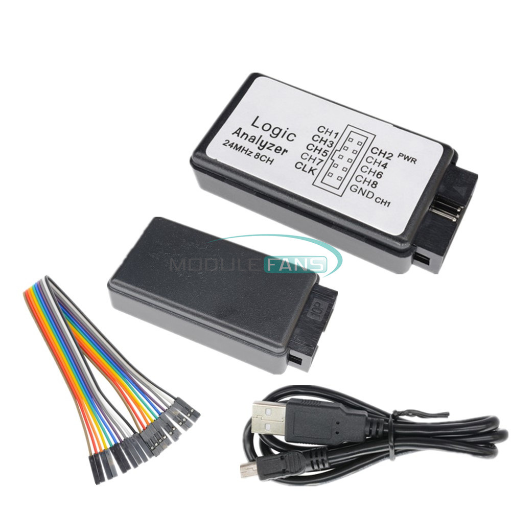 USB Logic Analyzer Device Set USB Cable 8CH 24MHz 24MHz  for ARM FPGA M100