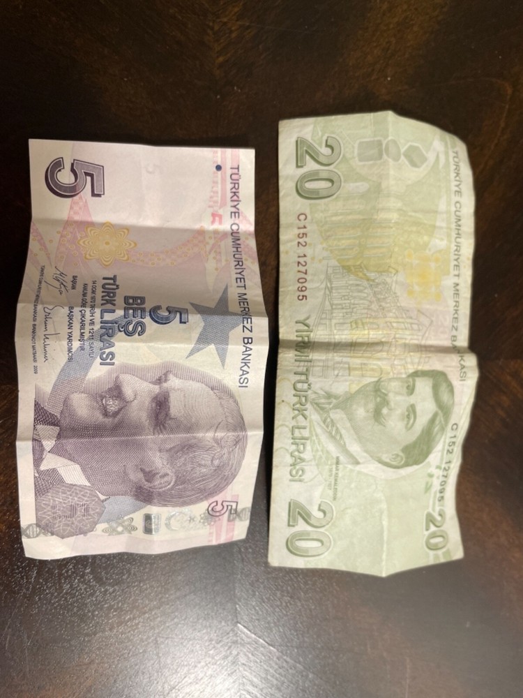 Turkish 20 plus 5 POUNDS 2009