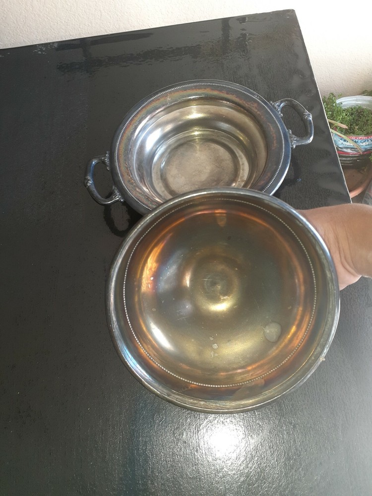 Bristol Silver Co Quadruple Plate Covered Serving Dish B300