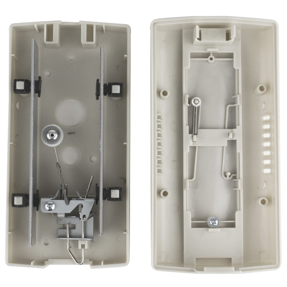 2-Note Mechanical Door Bell Chime with Button and Viewer, Silver