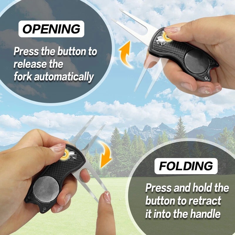 Purdue Boilermakers Switchblade Divot Tool 2-Sided Golf Ball Marker