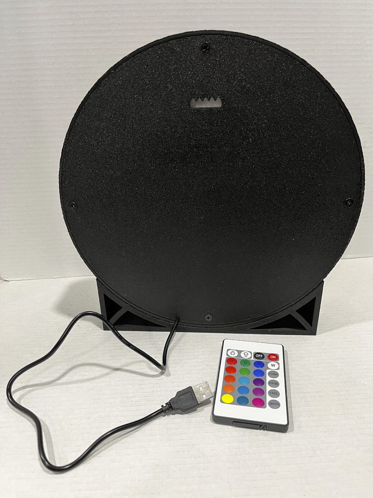 KISS Rock and Roll Over light box, colored bright LEDs with stand and remote