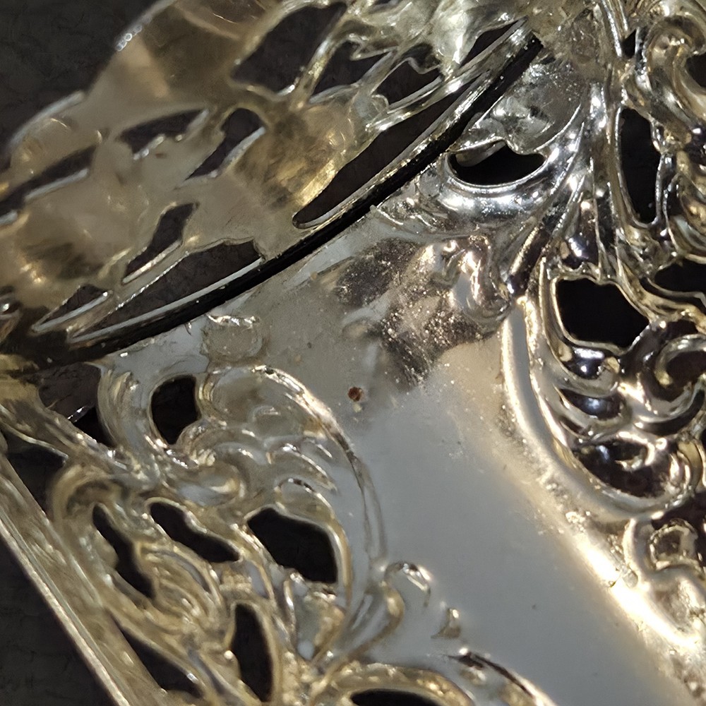 Vintage Queen Anne Silver Plated Cracker Biscuit Rack Tray In Original Box