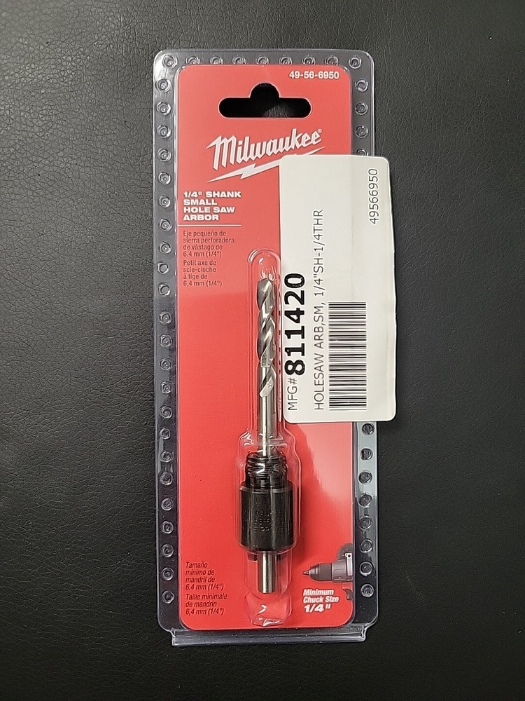 Milwaukee 49-56-6950 Small Thread Arbor, 1/4"