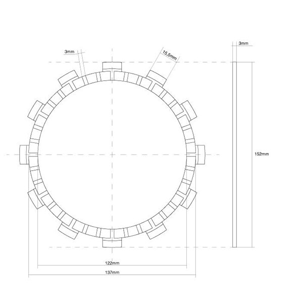 CLUTCH DISC TRIM FCC