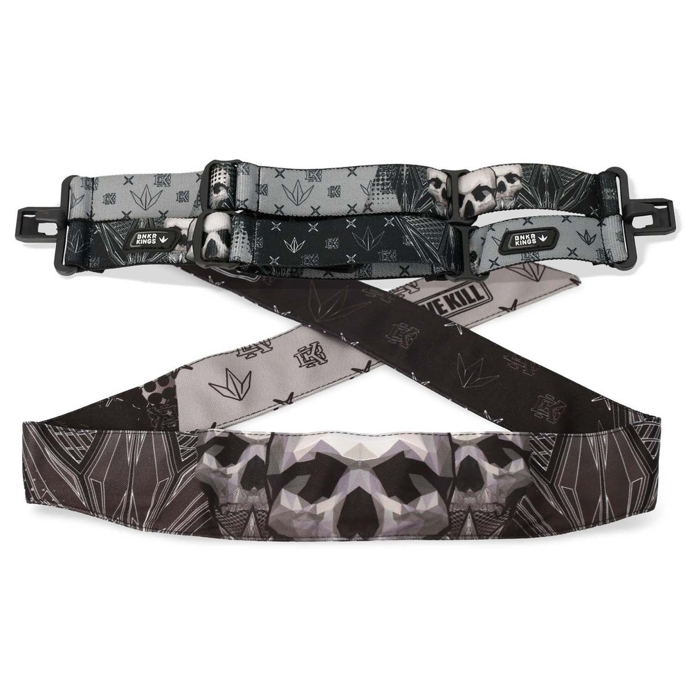 Bunkerkings 4-Point Strap & Headband Pack - CMD / VIO - Black Skull Coronation
