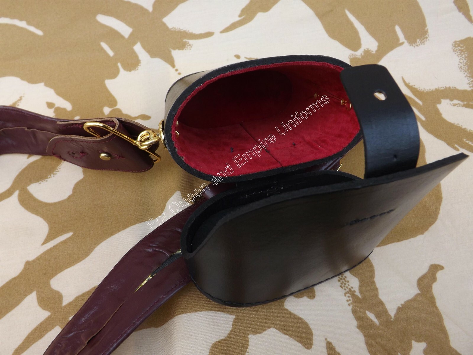 Repro Victorian Royal Engineer Officer Cross Belt/ Pouch belt. Large size.