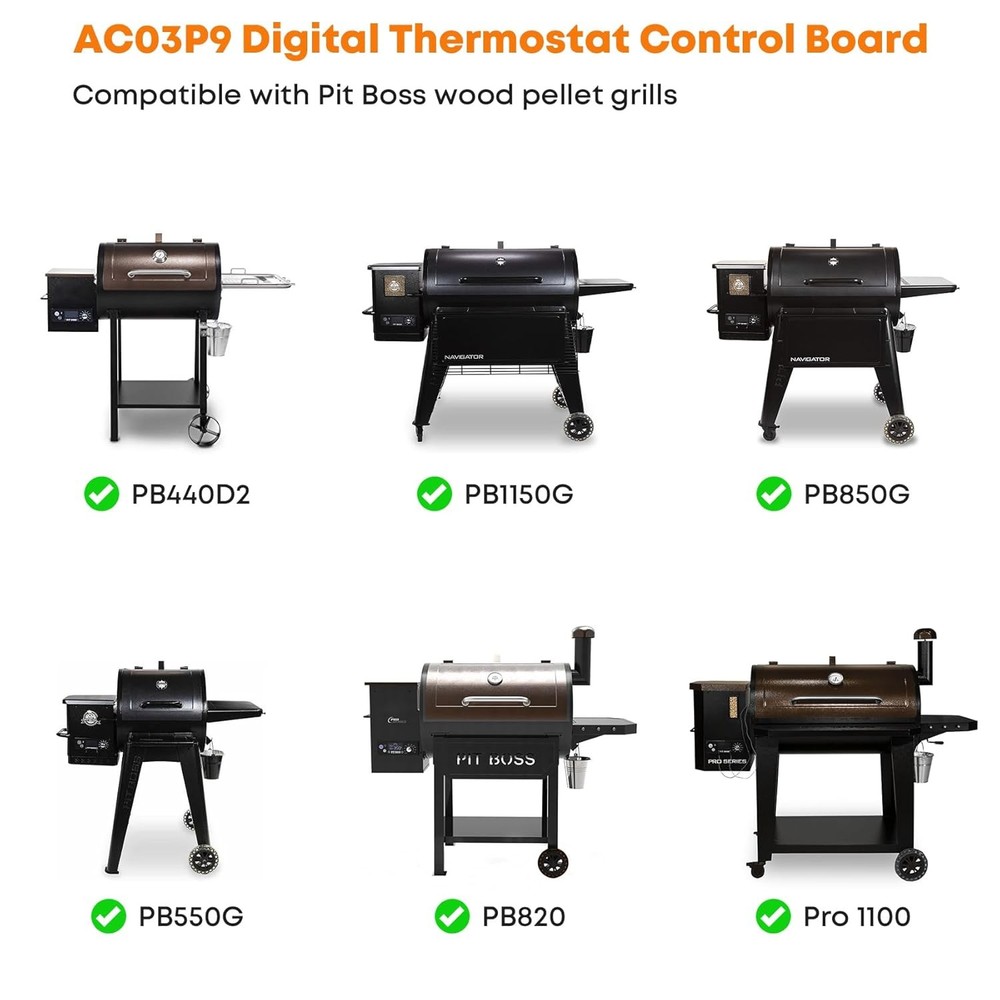 Control Board Replacement for Pit Boss GrillSmoker, Controller w/ LCD Display