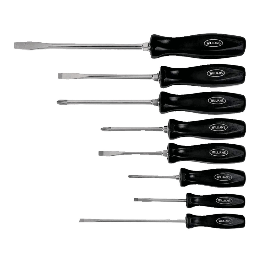 Williams 100P-8MD 8-Piece Premium Mixed Screwdriver Set