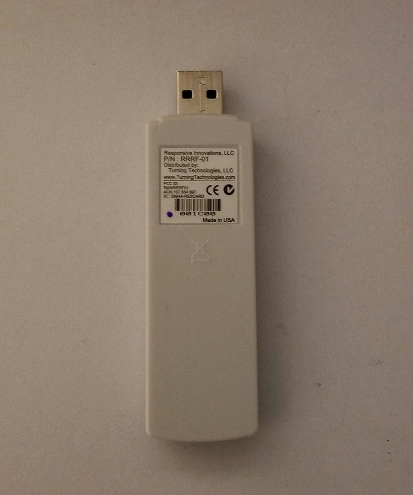 eBeam Respond RF Turning Technologies 5 RCRF-01 clickers, RRRF-01 USB, & Stylus