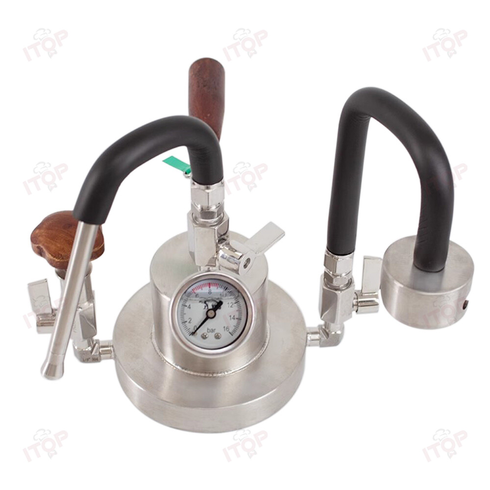 Manual Espresso Maker Stainless Moka Coffee Machine With Milk Frothing Function