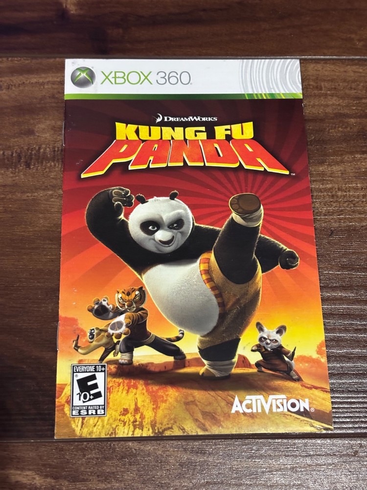 Kung Fu Panda XBOX 360 Instruction Manual Only