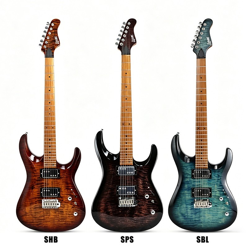 Roasted Maple & Dual Pickups Electric Guitar