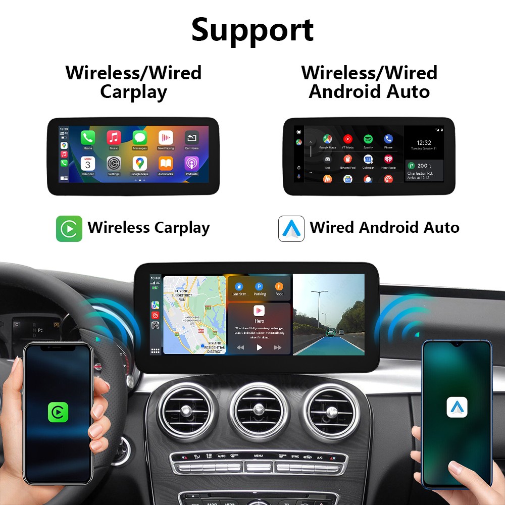 12.3''Stereo Multimedia Touch Screen For Benz C W205 GLC X253 V W447 NTG 5.0