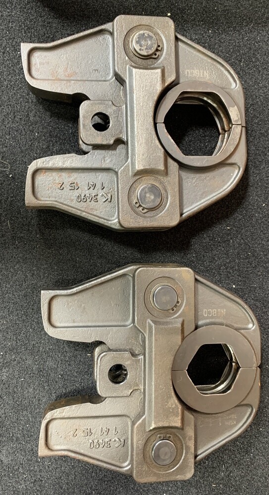 Nibco KSP4 Pair 1 1/2" 2" STD Press Jaw - Used - Includes Hard Case