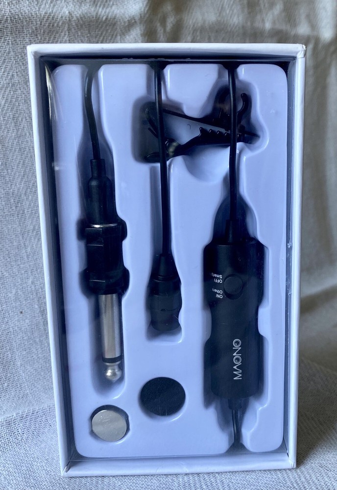 Maono Lavalier Microphone 7 Basic Hands Free Clip-on Lapel Mic Condenser Clip