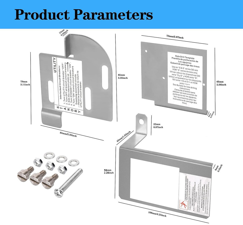 Homeline Generator Interlock Kit for 150A-225A Load Centers