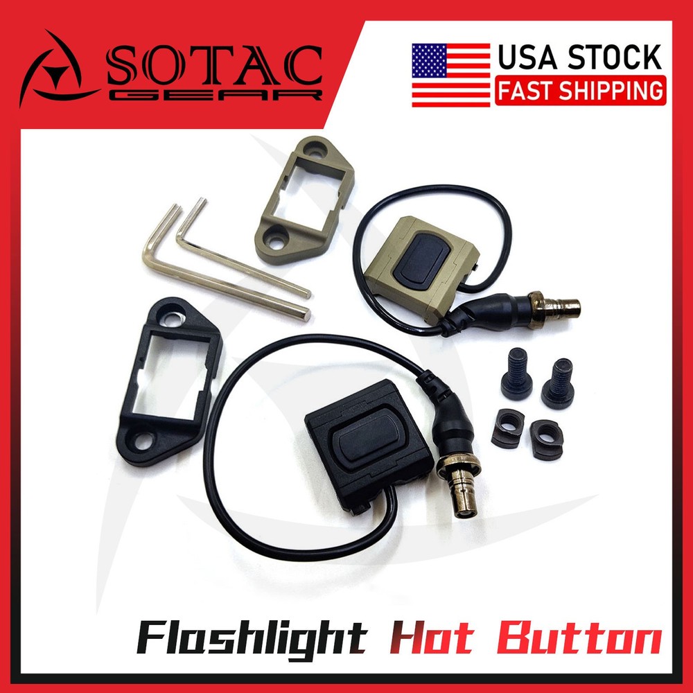 SOTAC Tactical M300 M600 M951 Flashlight Pressure Remote Hot Button Switch US