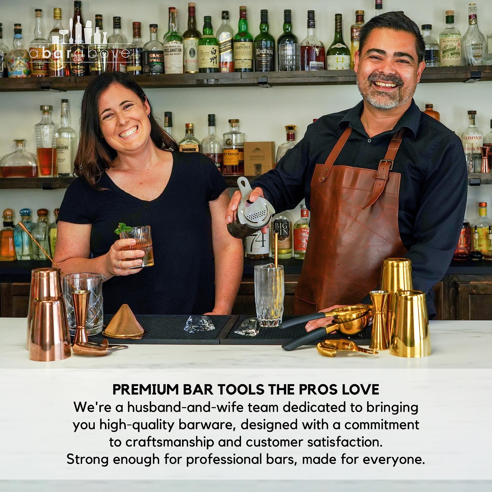 A Bar Above Premium Bell Jigger, 304 Stainless Steel Double 1 Pack, Silver