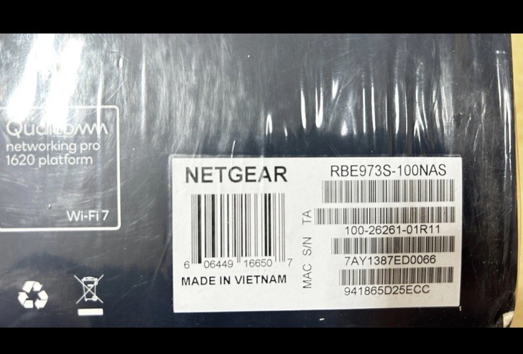 NETGEAR Orbi 970 BE27000 27Gbps Quad-Band Mesh Wi-Fi 7 System - 3 Pack - NEW
