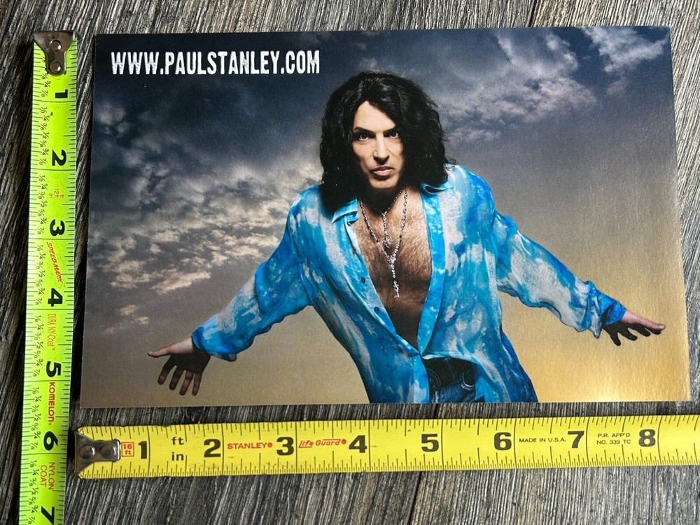 KISS Handbill Concert Promo Card PAUL STANLEY Live To Win Tour 2006 Vintage Kiss