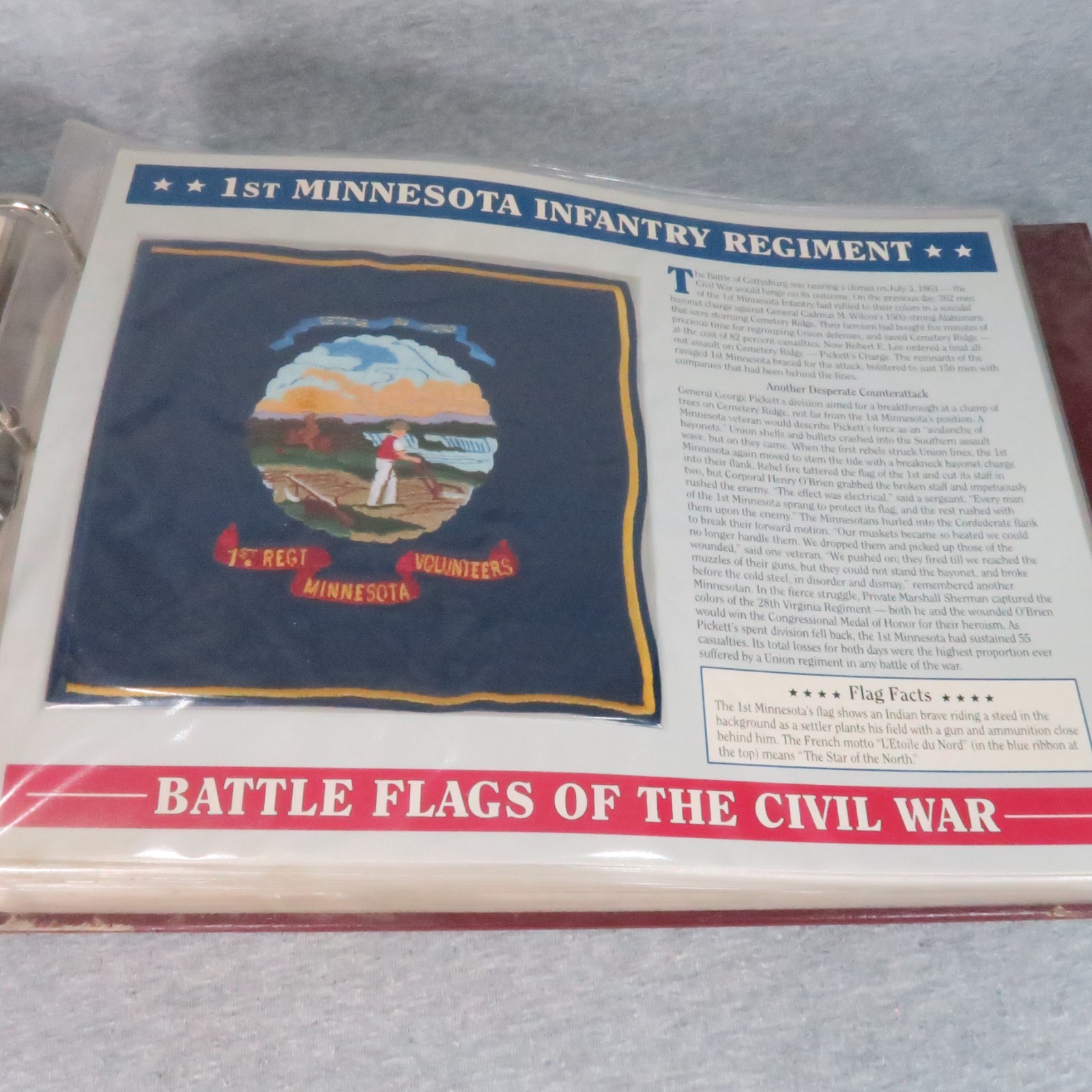 Willabee & Ward Battle Flags of the Civil War Patches in Collection Album