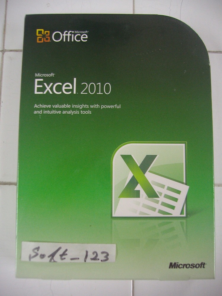 Microsoft Office Excel 2010 Licensed for 2 PCs Full Retail Version =SEALED BOX=