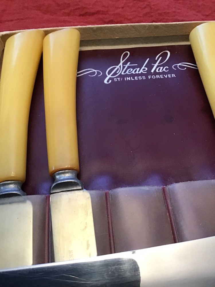 Vintage Bakelite Steak Set