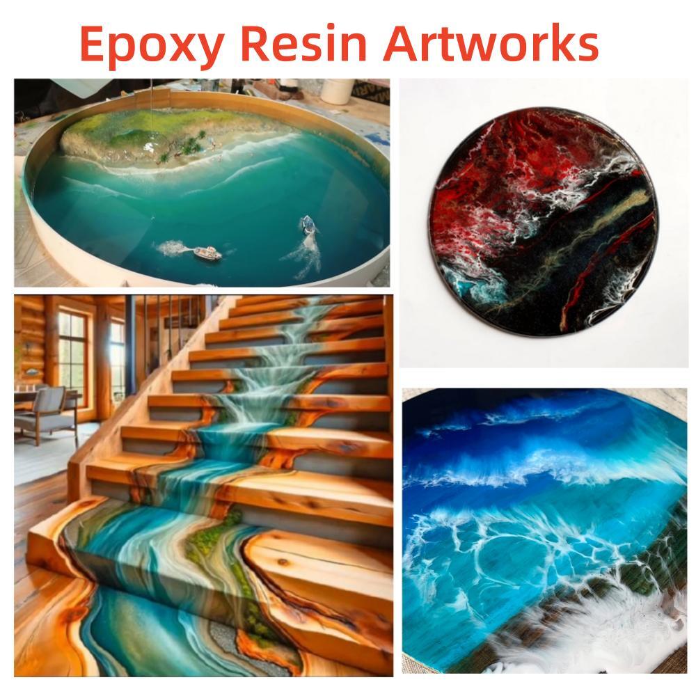 Deep Pour 2:1 Epoxy Resin Supplier - 12kg/ 3 Gallons Kit - DIY Art Castings