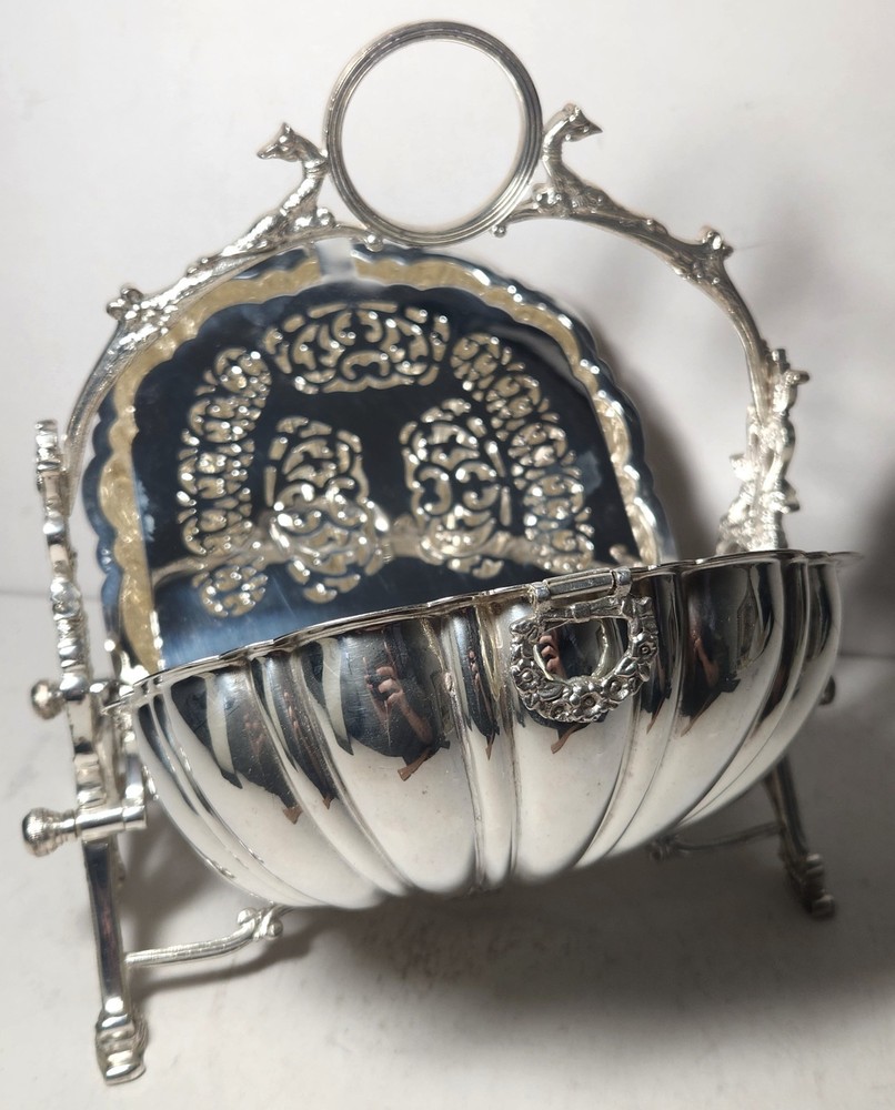 Ornate, English Silverplate Bun/Biscuit Warmer