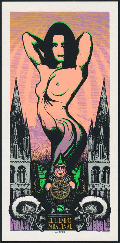 El Tiempo Para Final - New Year's Eve 1995-1996 Art Piece Mark Arminski Handbill