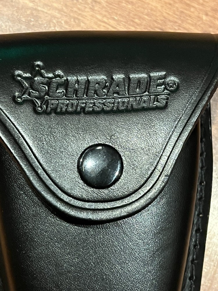 SCHRADE PROFESSIONALS LEATHER HANDCUFF CASE NIB