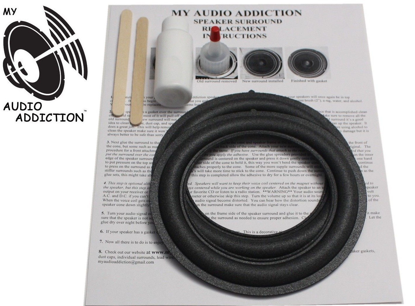 Foam Speaker Surround Repair Kit For Lexus LS 430 6" Speakers 86160-0W240