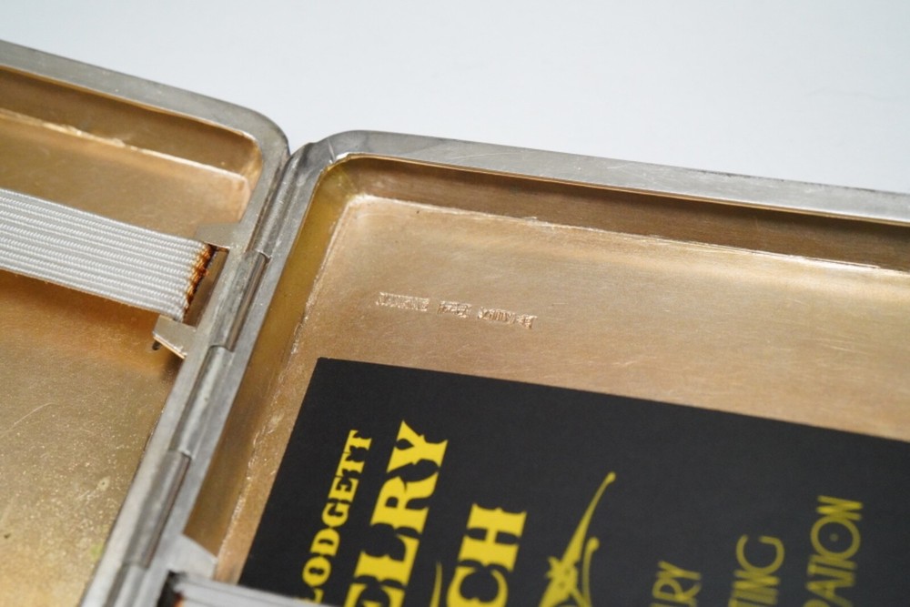Outstanding HANDMADE Solid Silver Cigarette Case - Nanking - Business Card Case