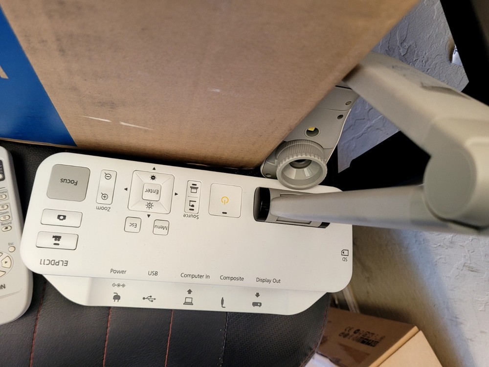 Epson ELPDC11 High Def Interactive Document Camera Visualizer w/ Cords AND POWER