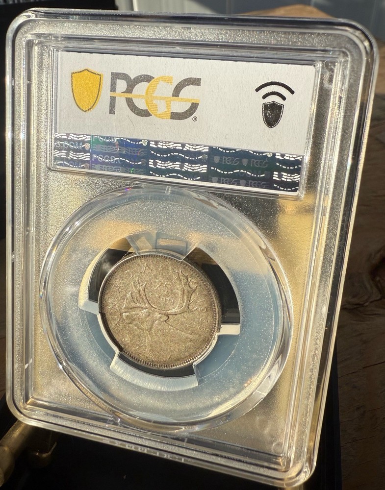 1963 25c Canada- PCGS XF45