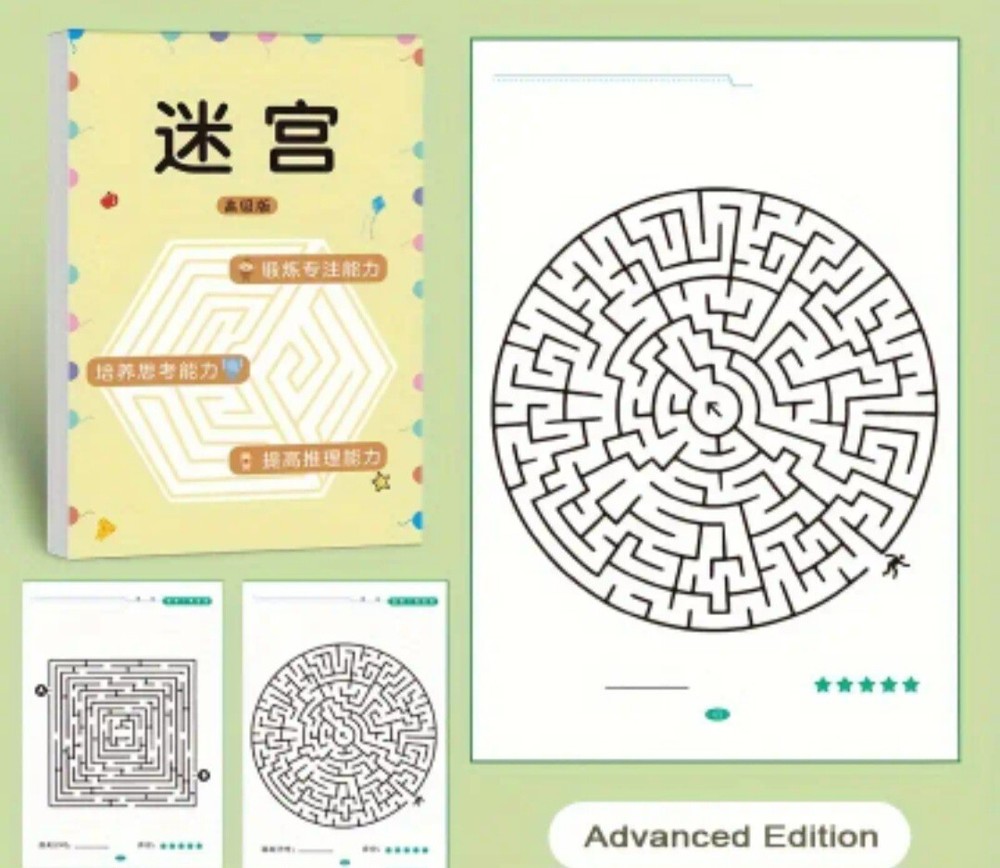 192 Patterns Concentration Maze Training Book, Student Thinking Development...