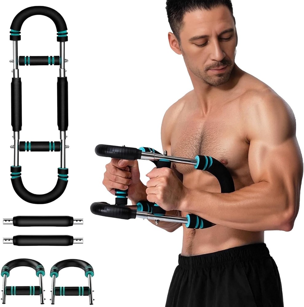 Twister Arm Trainer, Adjustable Resistance Exerciser Chest Blue