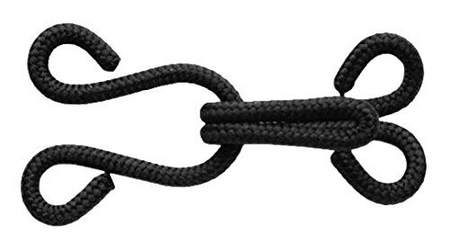 Fur Hooks Eyes Black 3 Pc