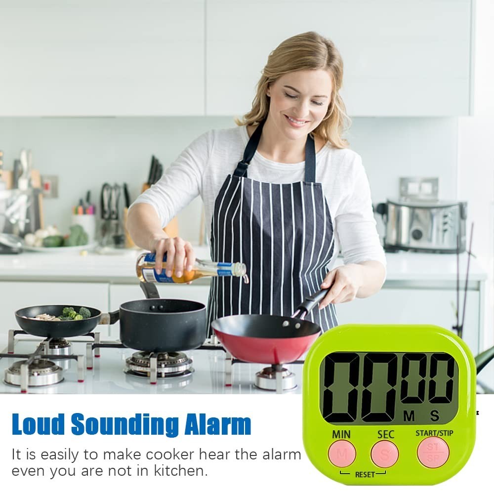 Digital Timer Kitchen, Magnetic Display, Clear And Ioud Countdown/Countdown Alar