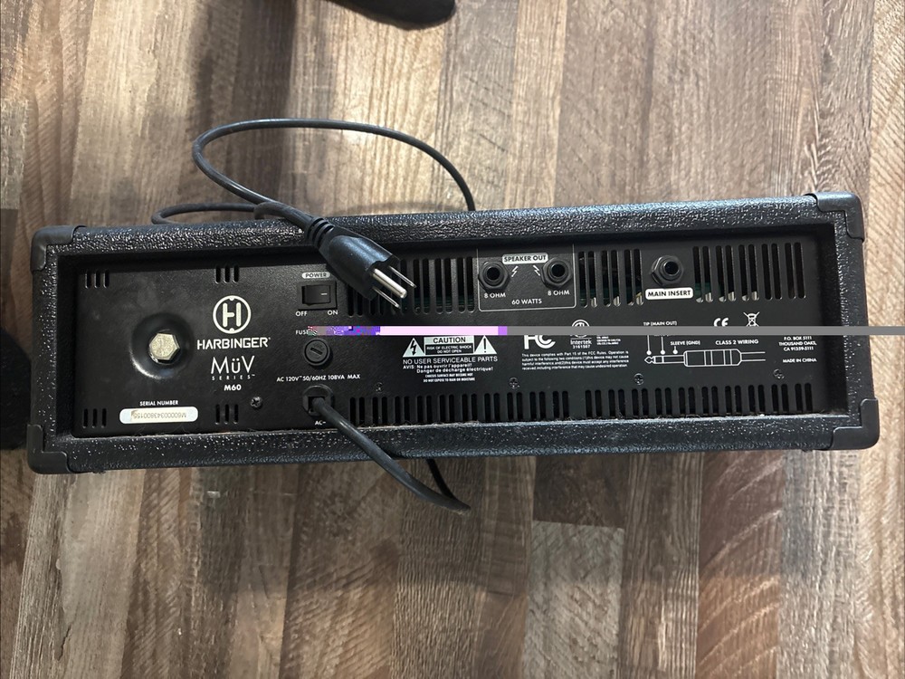 Harbinger M60 Amp