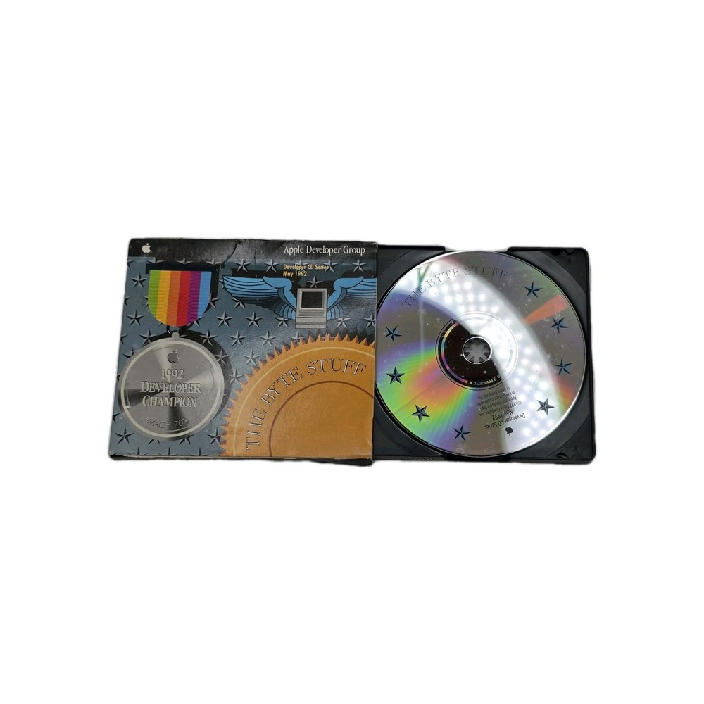 1992 Apple Developer CD “The Byte Stuff” May Mac Developer Disc Vintage
