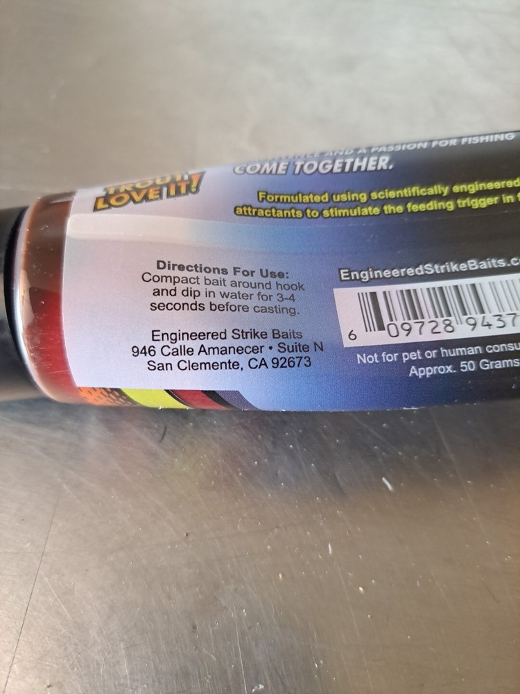 (2 Tubes) Engineered Strike Baits Fish Attractant - Salmon Egg Bounce